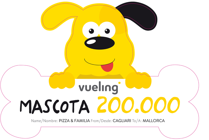 Vueling premia a su mascota número 200.000