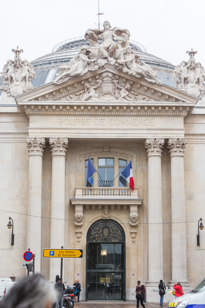 Bolsa de Comercio de París.